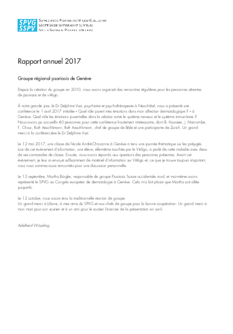 rapport annuel 2017 genéve