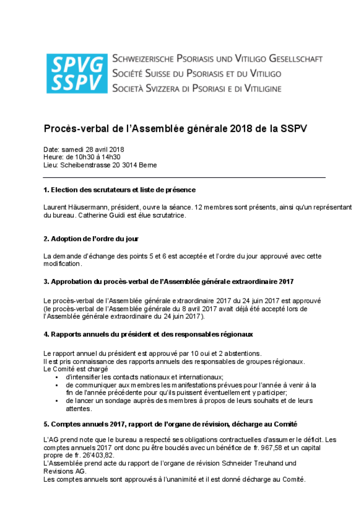 proces verbal de l assemble gen 2018 1